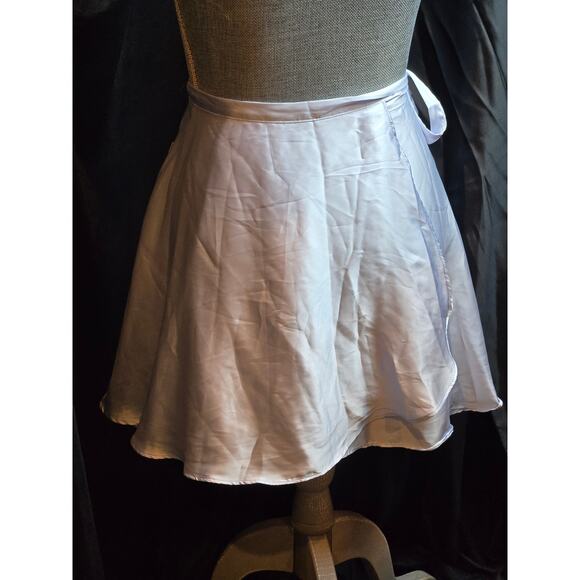 NWT Urban Outfitters Romantic Wrap Skirt, Sky Blue, Size XS - Picture 3 of 6
